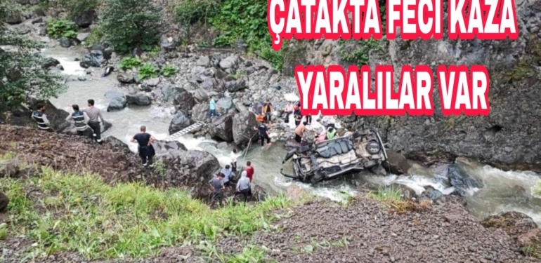 Araklı Karadere Bayburt Yolunda Kaza