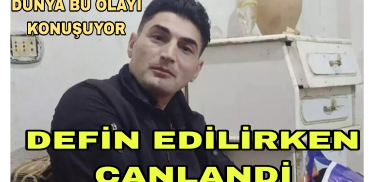 Depremde Öldü Defin Edilirken Canlandı