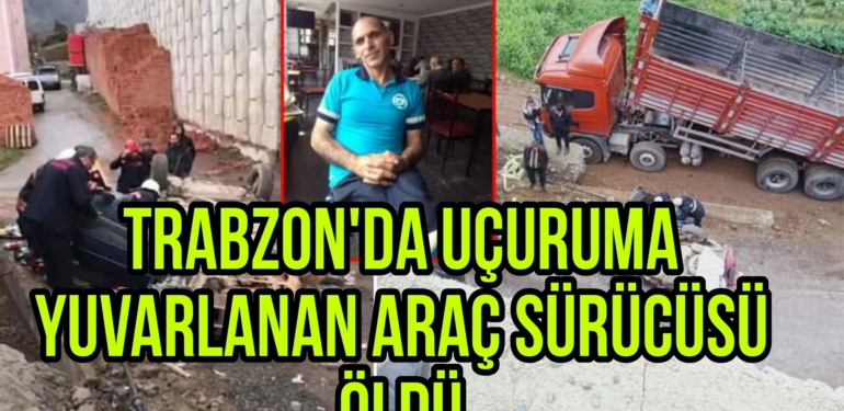 Trabzon’da feci kaza