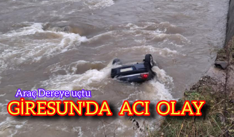 Giresun’da Dereye uçan Araçtan sağ çıkan olmadı