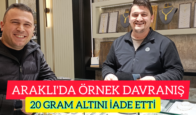 130 Bin liralık Altını Sahibine İade Etti